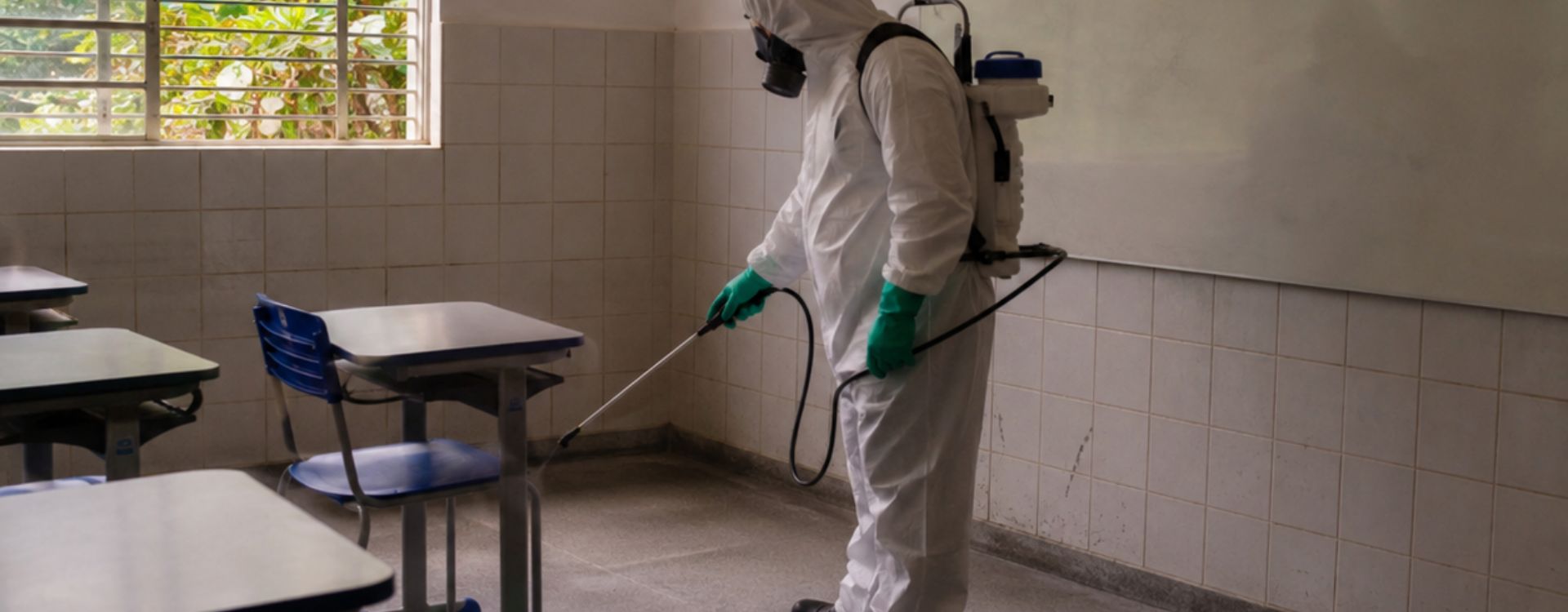 Técnico de dedetização em campo em Mogi Guaçu